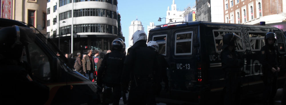 Policía en Callao Varios antidisturbios en Callao