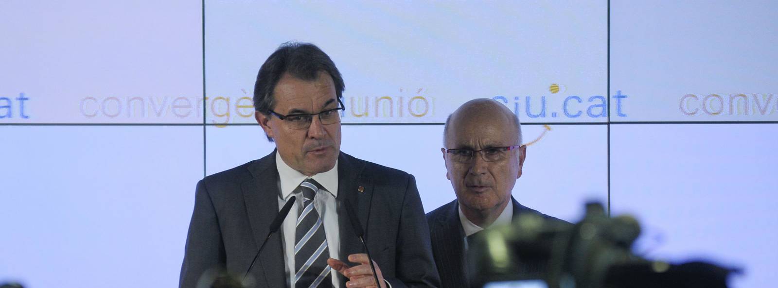 Mas y Durán pix Artur Mas y Josep Antoni Duran i Lleida comparecen ante la prensa
