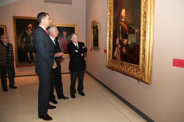 SAR el Principe Felipe visita la exposición sobre el Toisón de Oro El Principe Felipe visita la exposición sobre el Toisón de Oro