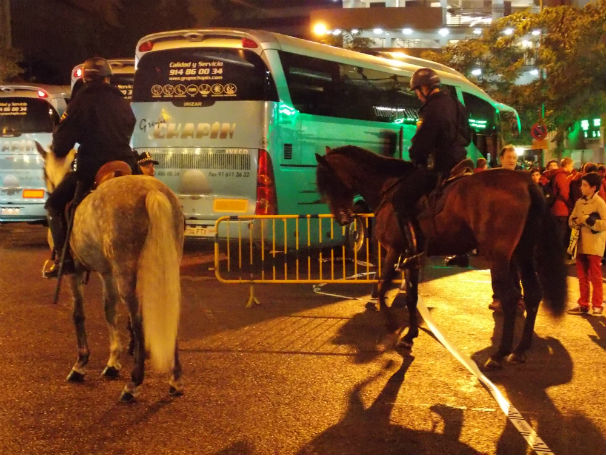 equinos Caballos de la Policía en Rafael Salgado