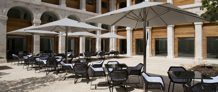 Aquí jugaban los niños de «Cuéntame cómo pasó». Foto: Parador Alcalá de Henares