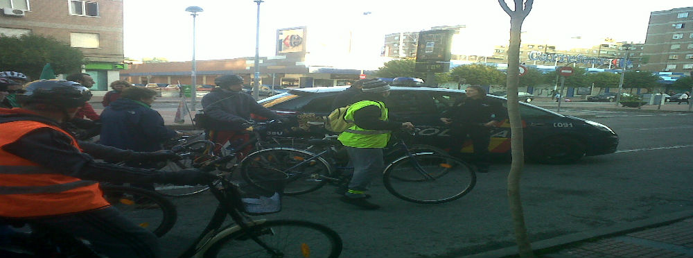 Bicipiquetes La Policía Nacional para la marcha de los bicipiquetes