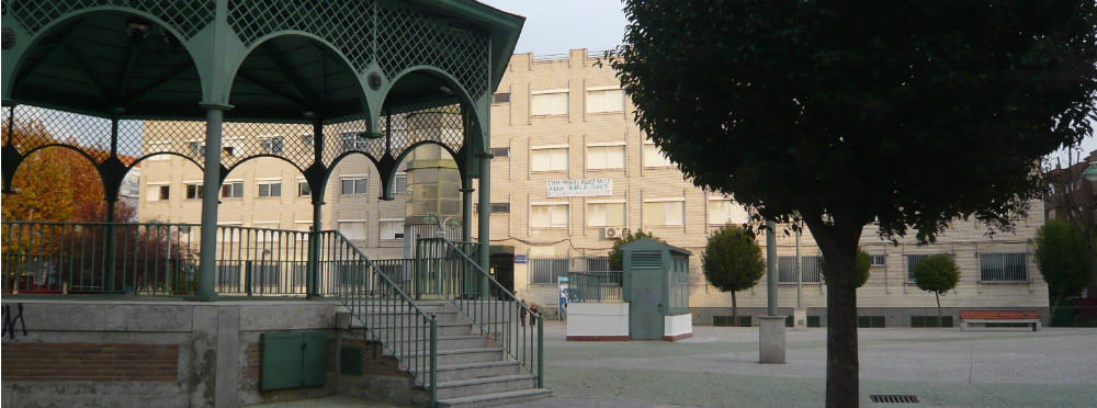 La Escuela de Música Manuel Rodríguez Sales de Leganés, en la plaza de Pablo Casals La Escuela de Música Manuel Rodríguez Sales de Leganés, en la plaza de Pablo Casals