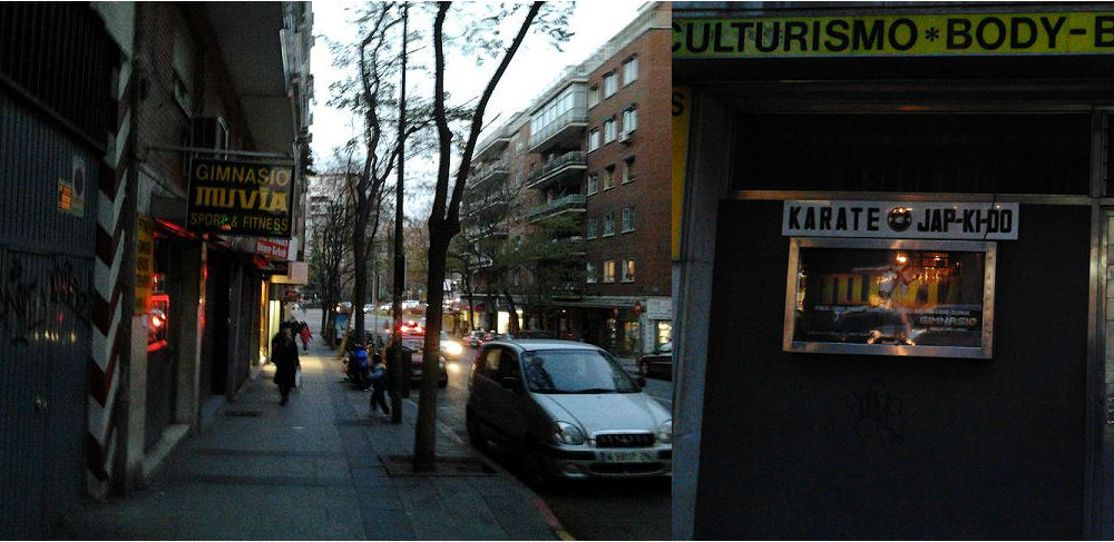 Gimnasio Muvia Las puertas del gimnasio Muvia cerradas, en la actualidad. / Foto: Iván Gurrea