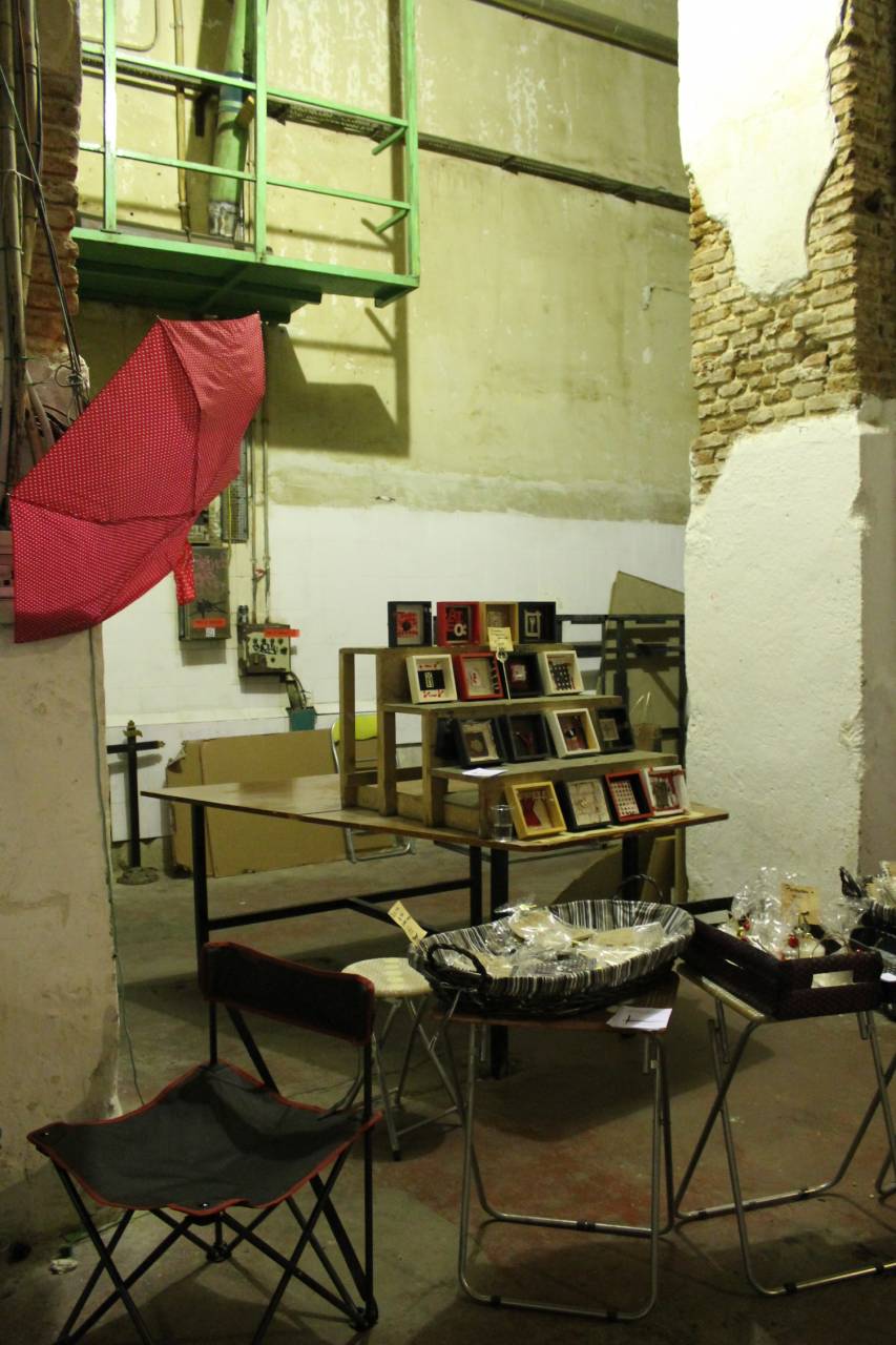 Uno de los puestos de artesanía