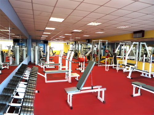 La sala de musculación del gimnasio del Club Atlas, antes de su uso diario. / Foto: clubatlas.es