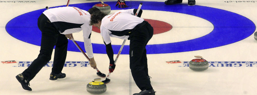 El equipo suizo durante el Campeonato de curling de 2012 El equipo suizo durante el Campeonato de curling de 2012
