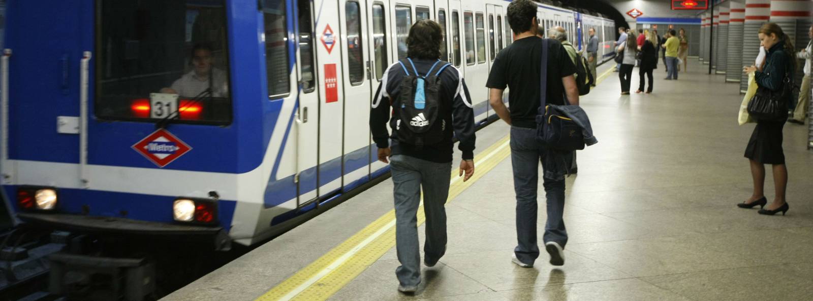 Metro de Madrid Un andén del metro de Madrid