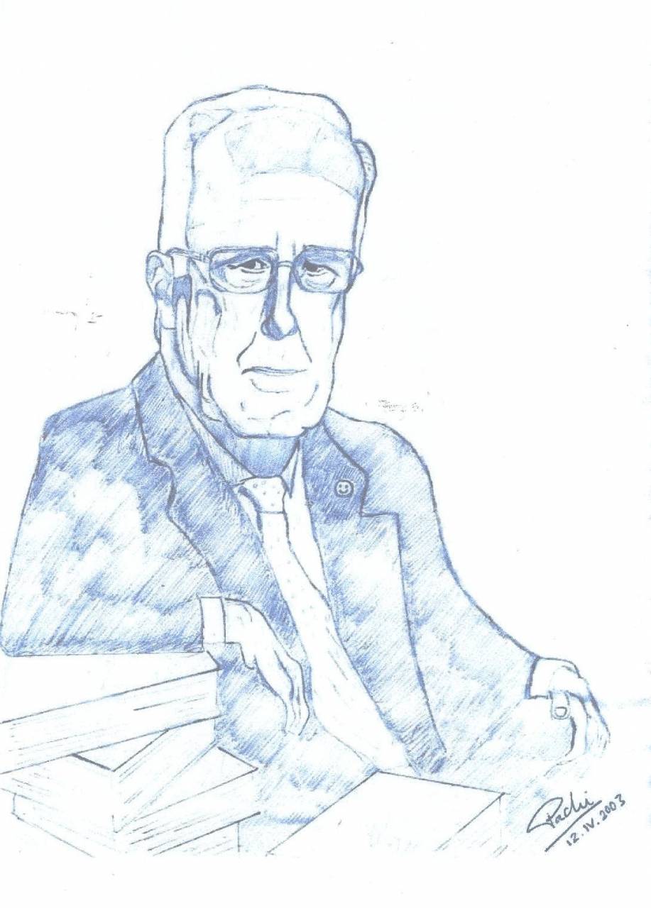 José María CR Dibujo de José María Cruz Román por Francisco Delgado-Iribarren Cruz