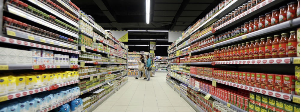 Supermercado Pasillo de supermercado