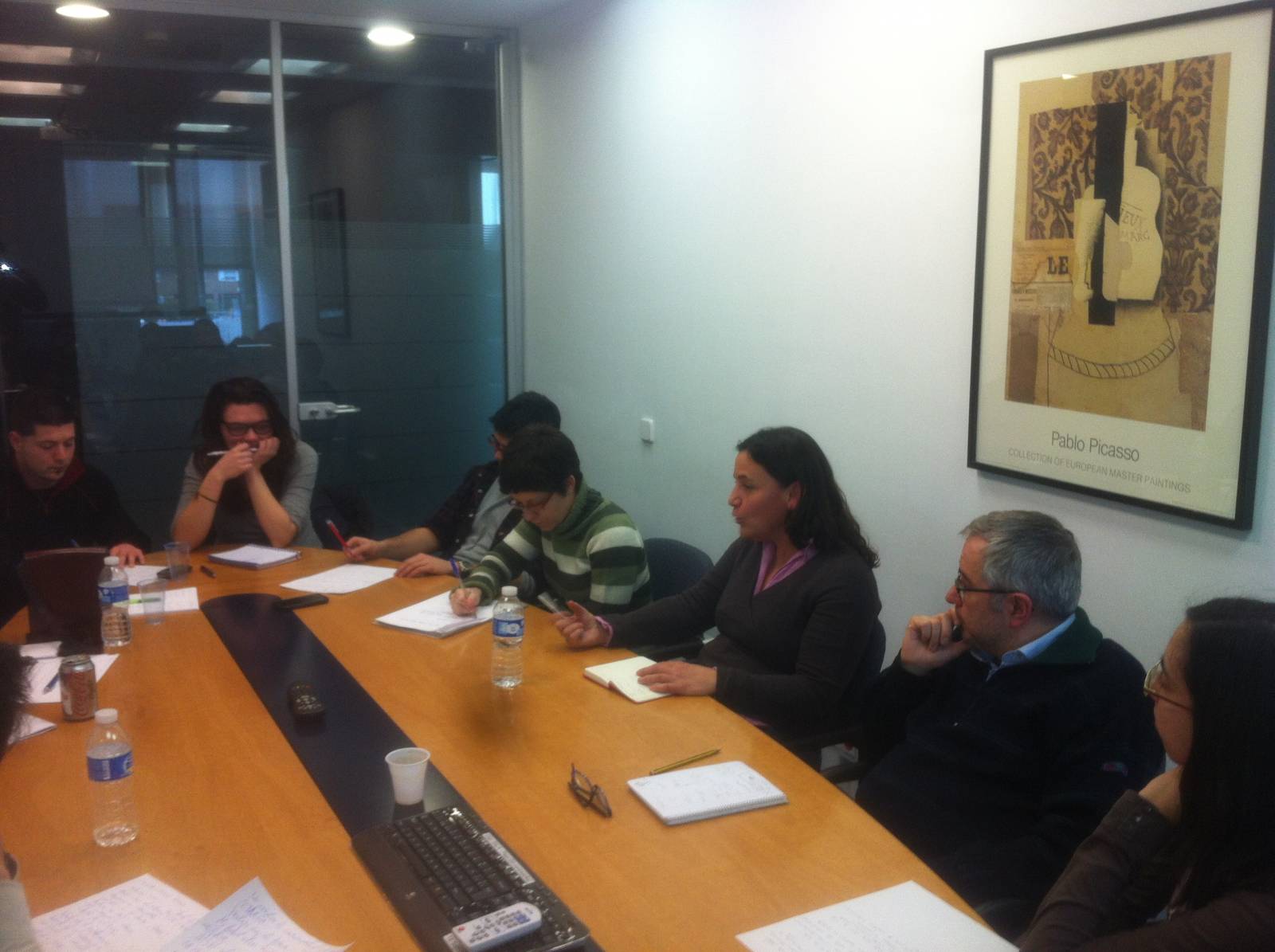 Carla Fibla durante la charla con el Máster de ABC Carla Fabla durante la charla con el Máster de ABC