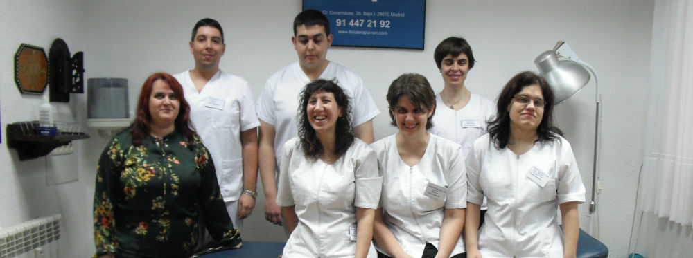 Equipo de fisios El equipo de fisioterapeutas de SM