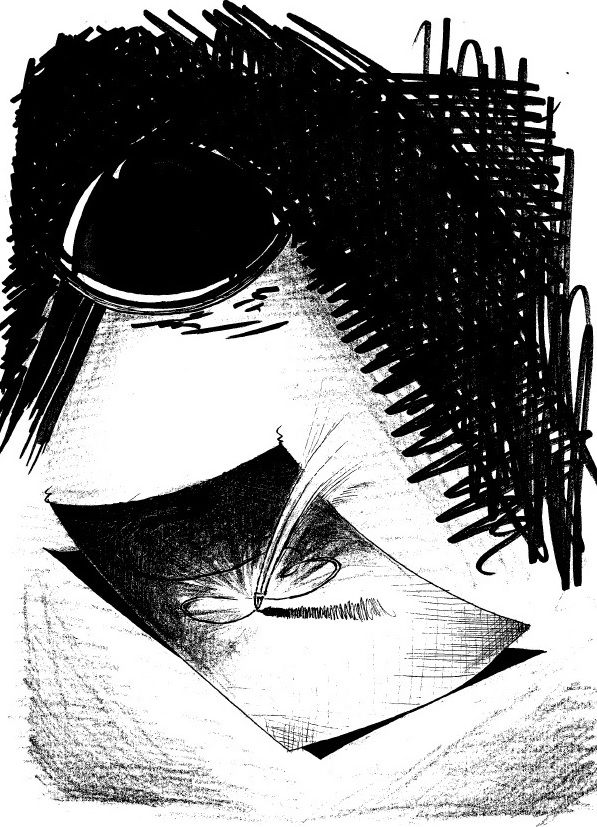 dibujo de un boligrafo sobre un papel