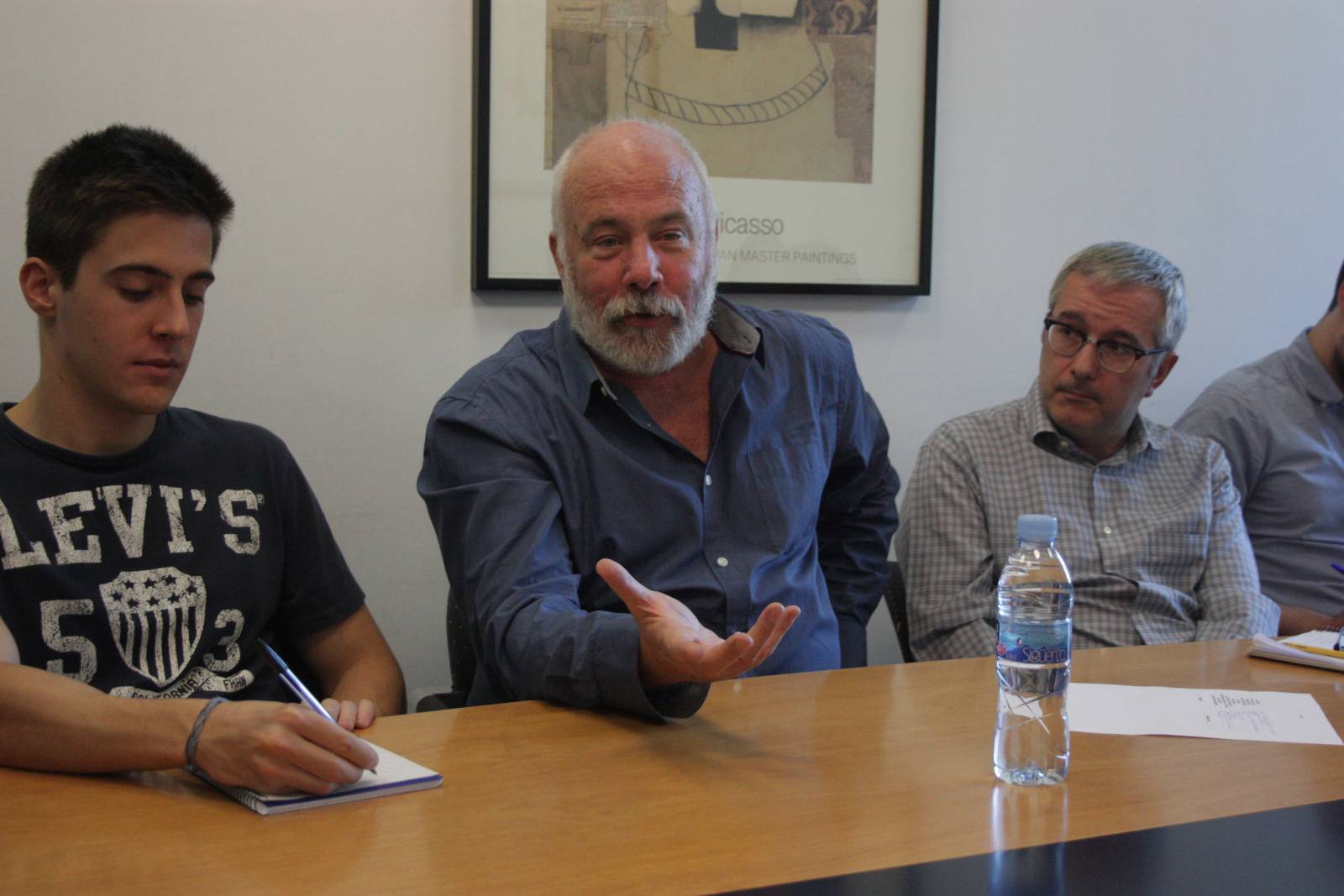 Ramón Lobo, durante la charla. Foto: R. R. W.