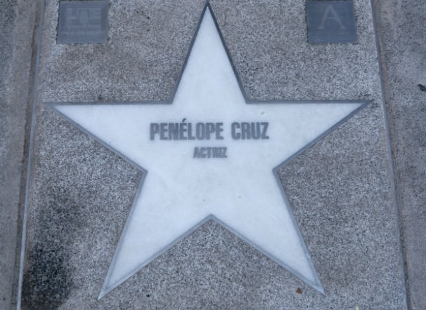 Estrella de Penélope Cruz en el Paseo de la Fama español