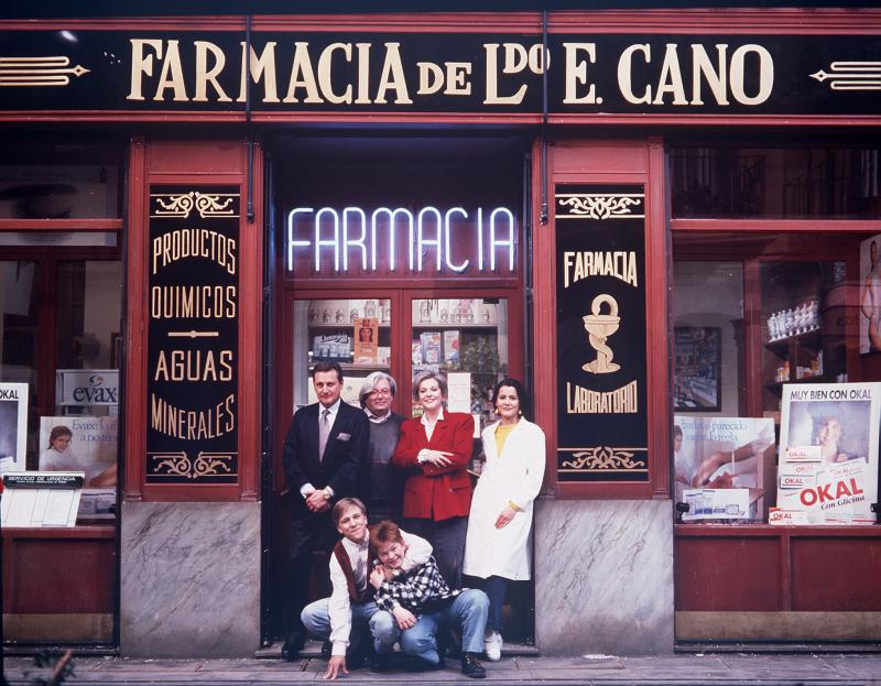 Vita de la farmacia que recrearon en la serie de Antena 3. Foto: ABC