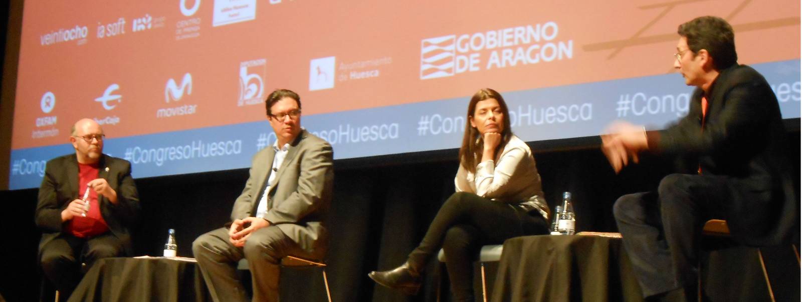 Debate sobre el futuro el periodismo con Ricardo Corredor, Emilio Crespo y Gianina Segnini