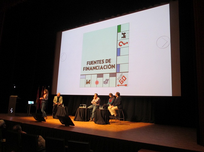 Los ponentes en un momento de la charla