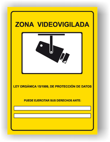 Cartel tipo de la Agencia de Protección de Datos