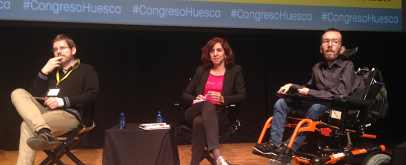 Ignacio Urquizo, Irene Lozano y Pablo Echenique Foto: J.T.