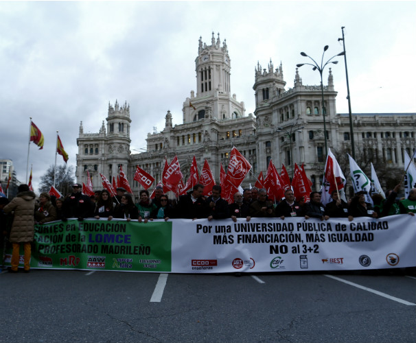 La manifestación del 24 de marzo. Foto:EFE