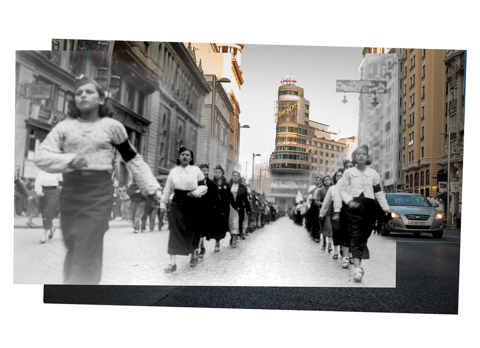 Una de las fotografías que integran la exposición «Madrid, ¡qué bien resistes!». Fotos: Javier Marquerie
